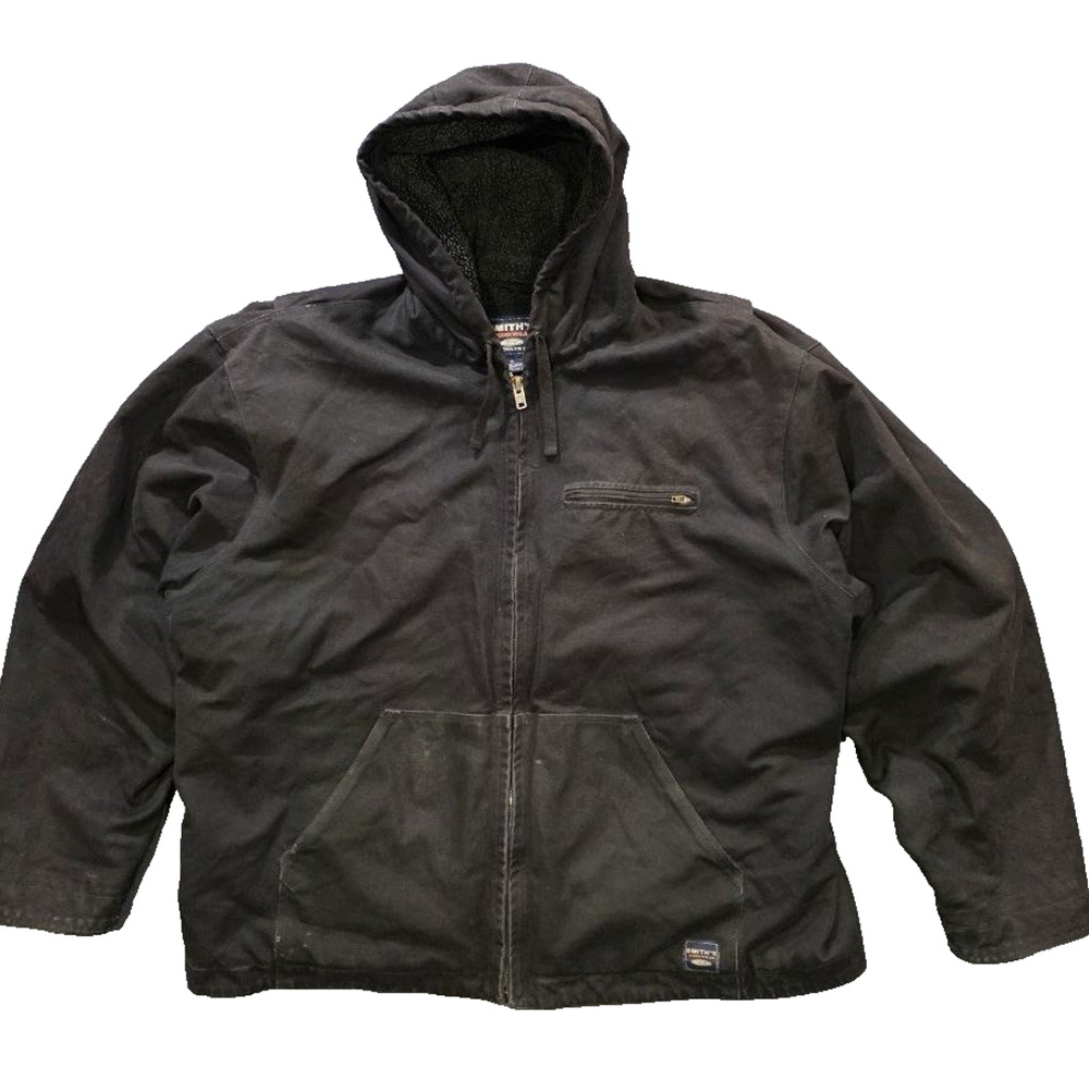 Smith's workwear Bomber Jacket Full Zip Jumper Cotton Stretch Y2K Sz XL A009964